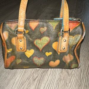 Dooney and Bourke Mini Nano Hearts Duffel Bag Purse